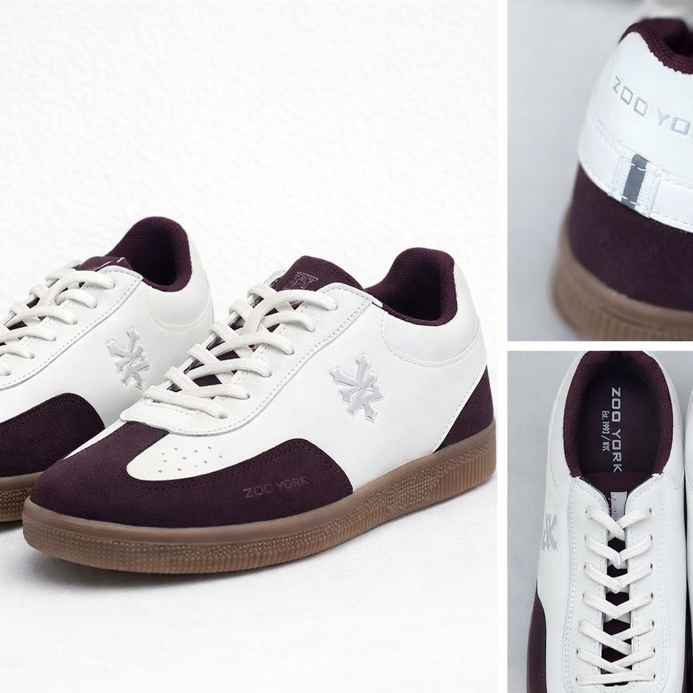 Zoo York Women's White and Deep Purple Sneakers